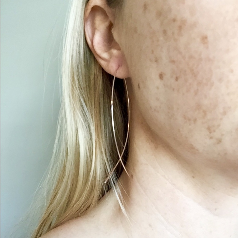 CLOSING SHOP!! Riah Fashion Rose Gold Earrings